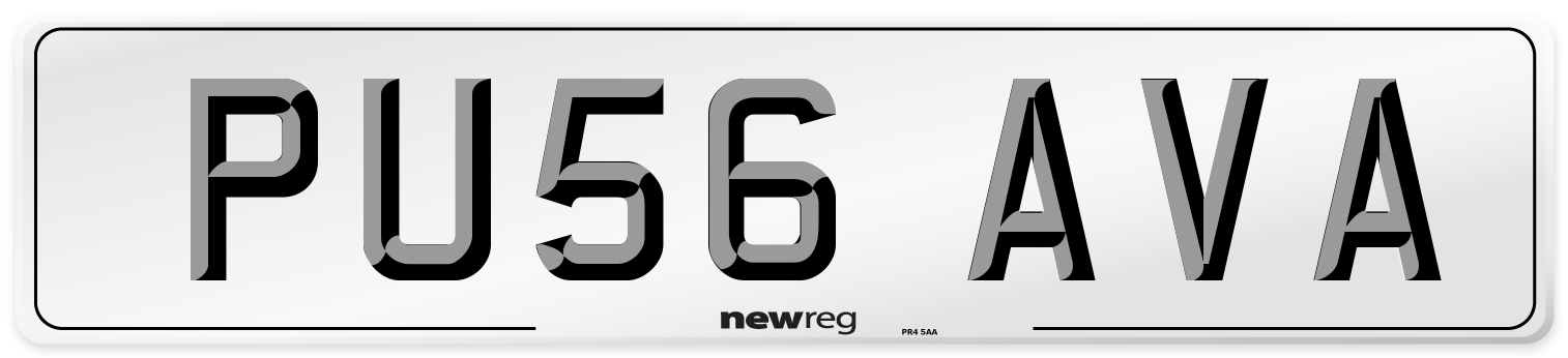 PU56 AVA Number Plate from New Reg